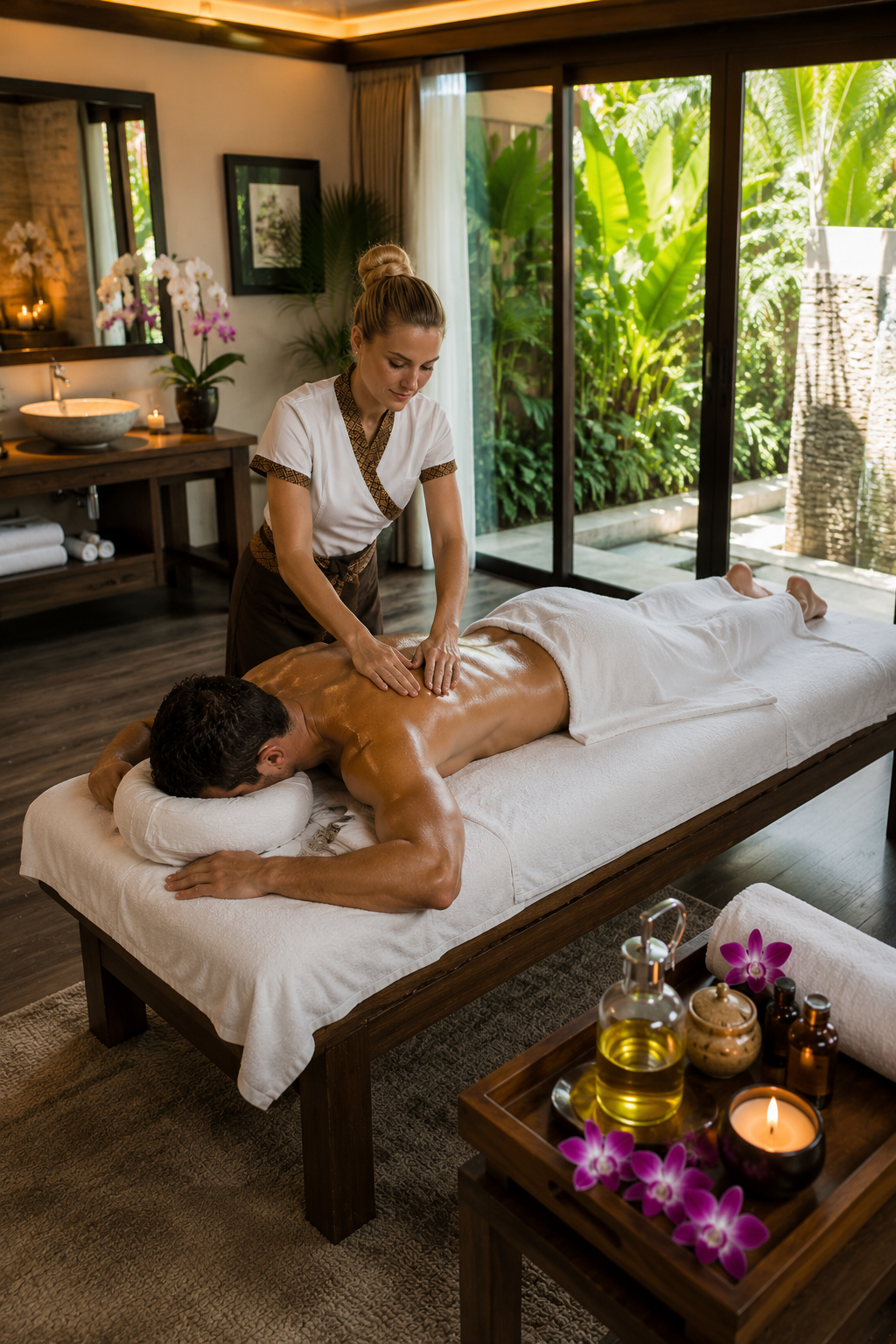 Relaxing body massage